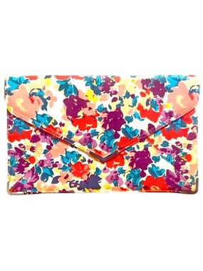 Urban Outfitters Kimchi Blue Oversized Colorful Floral Boho Envelope Clutch